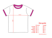 Load image into Gallery viewer, white &amp; pink jus smile tee :-]
