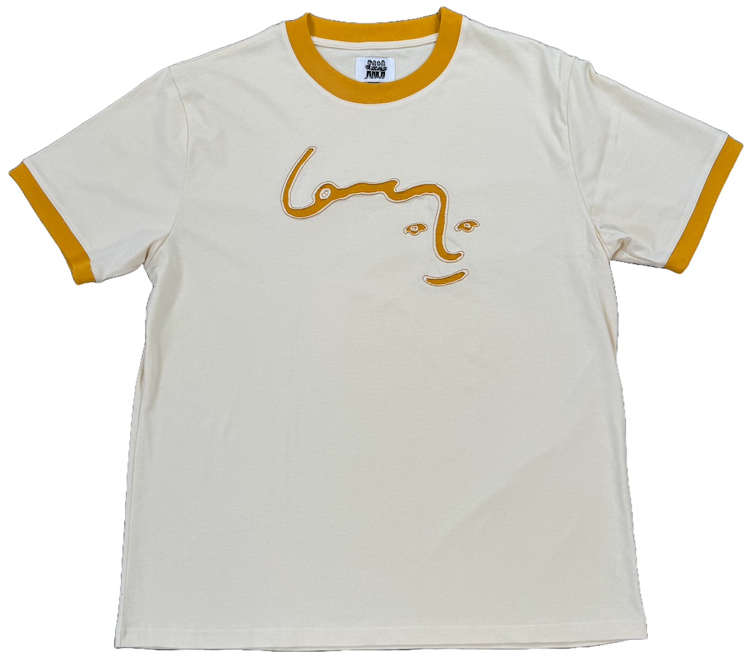 cream & orange jus smile tee :-}